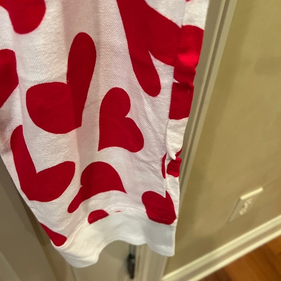Old Navy, Valentine pajama bottom, jogger style size 2X, red and white hearts - Picture 2 of 2